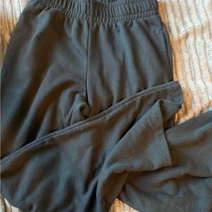 black flair sweatpants